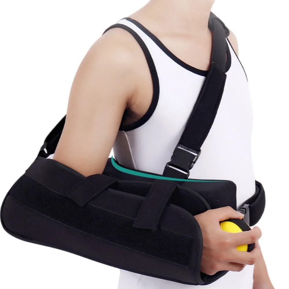 Shoulder Abduction Sling with Removable Pillow for Arm Injury Dislocation Fracture Shoulder Immobilizer for Sleeping