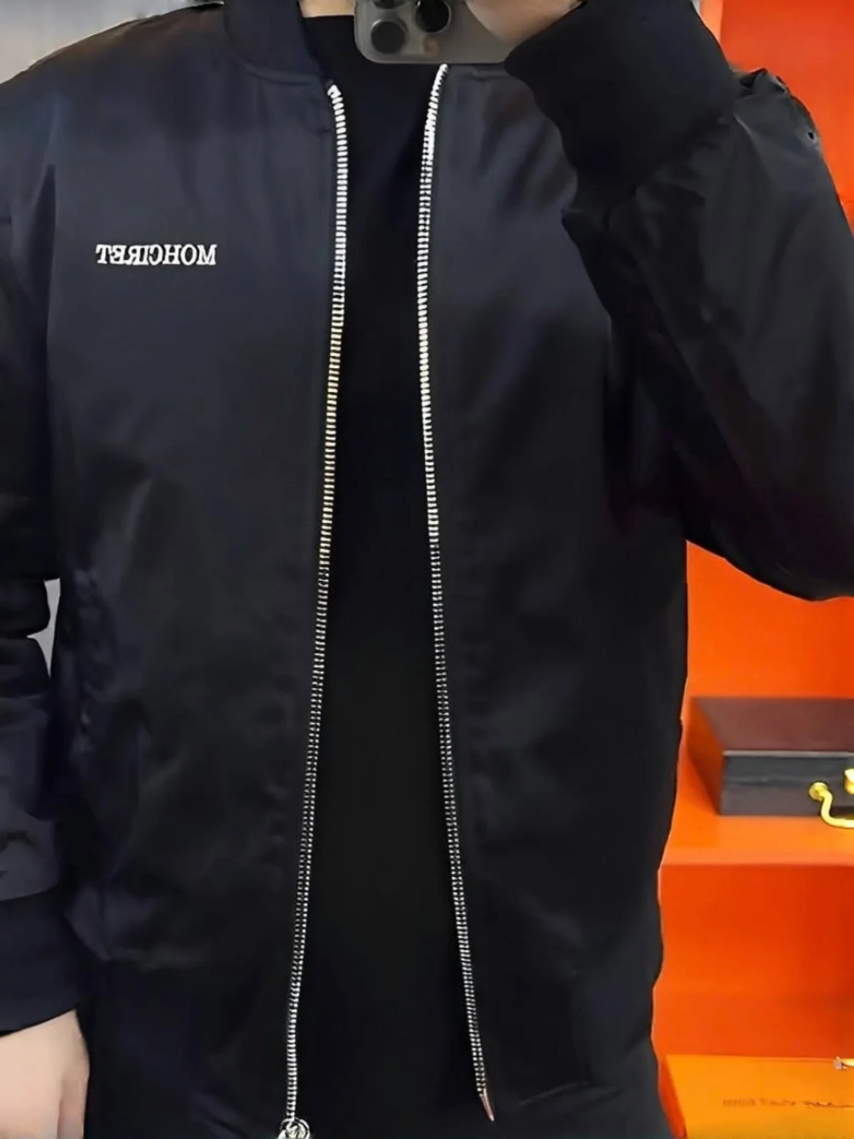 

Men's Cotton Jaet Coat Thiened Warm Casual Letter Pattern Autumn Winter New Sle Faionable Versatile Leisure Sli