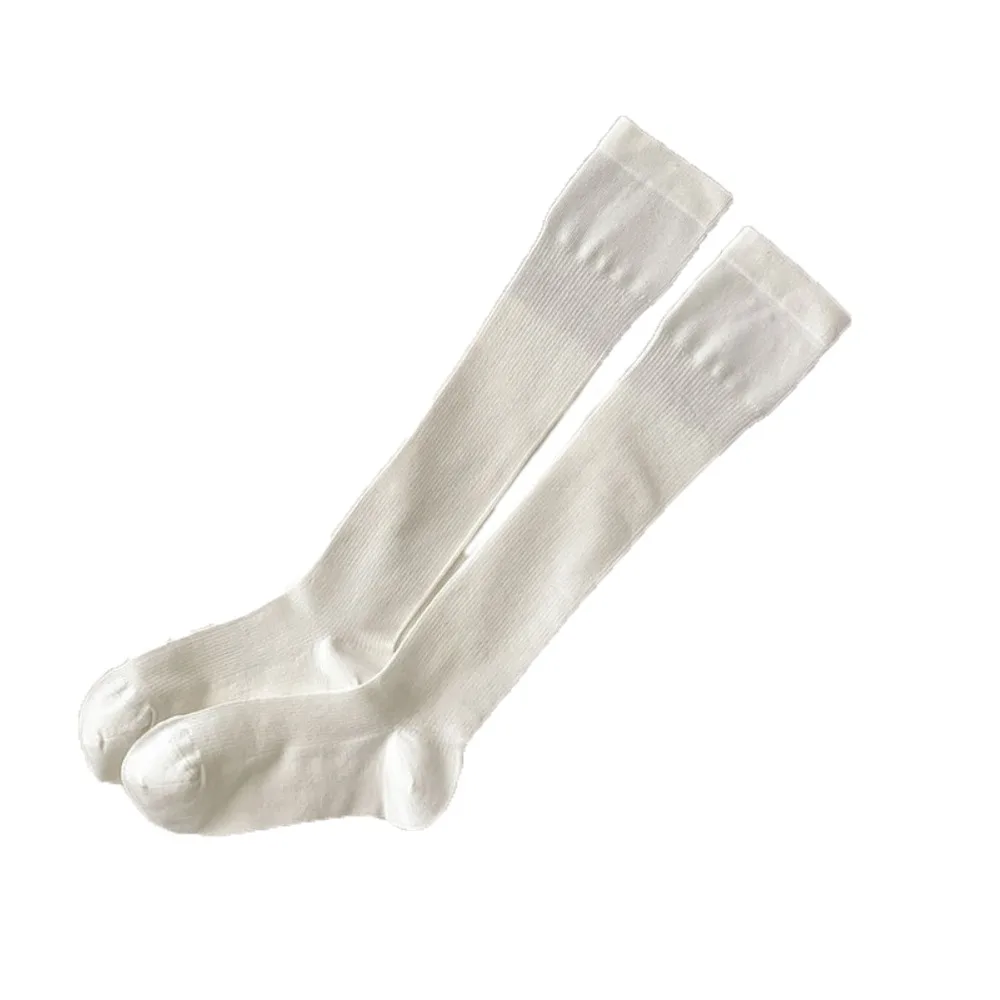

Fashion Thin Knee High Stockings Solid Color Harajuku JK Calf Long Socks Simple Hosiery Mid-tube Stocking Women Lolita