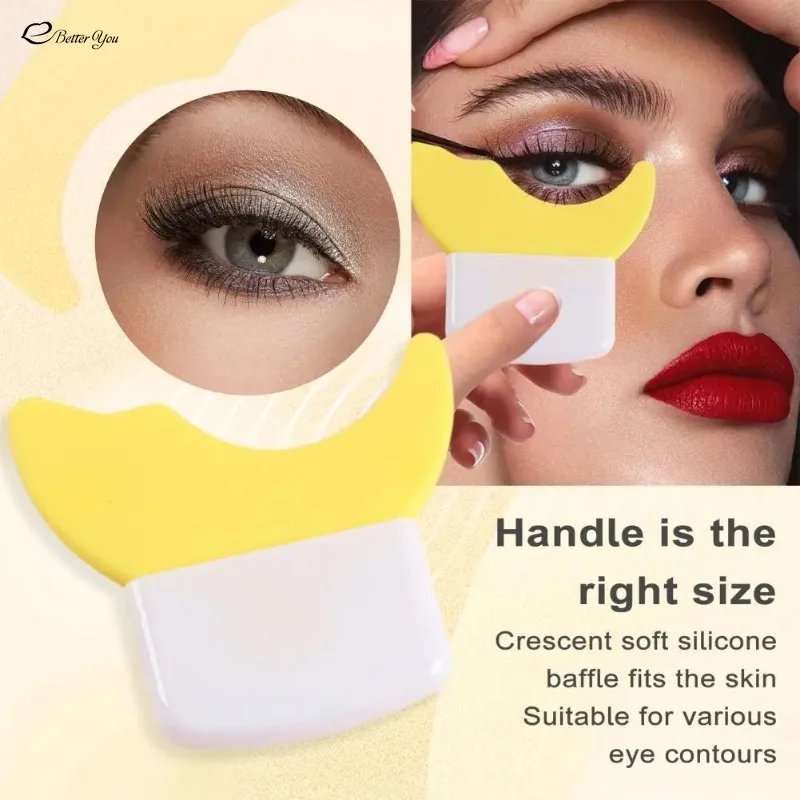 Silicone Eyelash Stencil Eye Lash Mascara Applicator Comb Lash Stencil Makeup Mascara Shield Guard Eye Makeup Tool Cosmetic