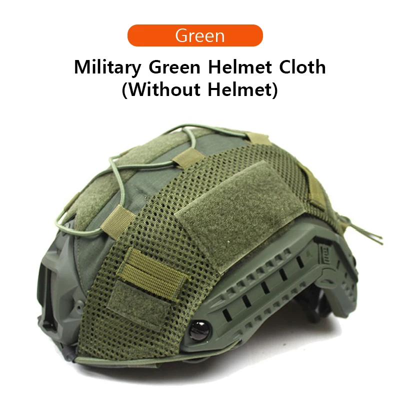 1 pz Tactical Helmet Cover per Fast MH PJ BJ casco Airsoft Protector Cover accessori ciclismo casco Net con cavo elastico