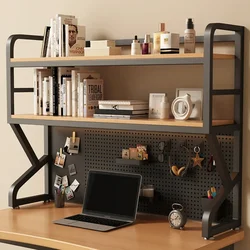 Multi-functional Bookcases Student Desk Storage Shelf Desktop Multi-layer Simple Bookshelf Iron Estanteria Home Furniture