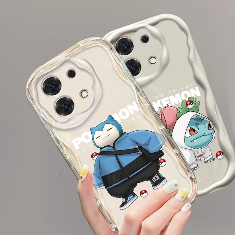 Cute P-Pokemones S-Squirtles For Xiaomi Redmi Note 13 12 12S 11S 11 10 9 8 10A 9C 9T Pro Plus 5G Wave Oil Funda Phone Case