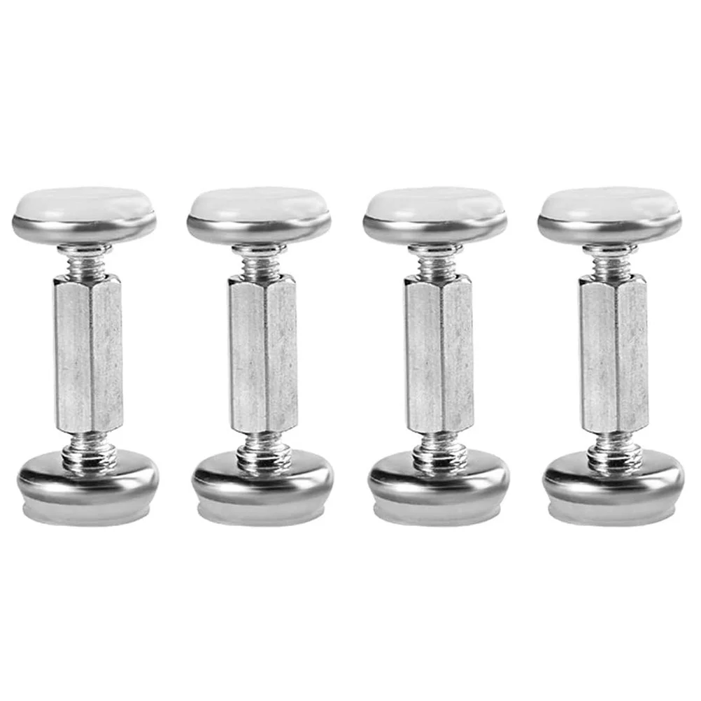 

4Pcs Premium Metal Bed Fixers Anti-Sloshing Actuator Adjustable Wall Stabilizer Noiseless Bedside Tool Home Essentials