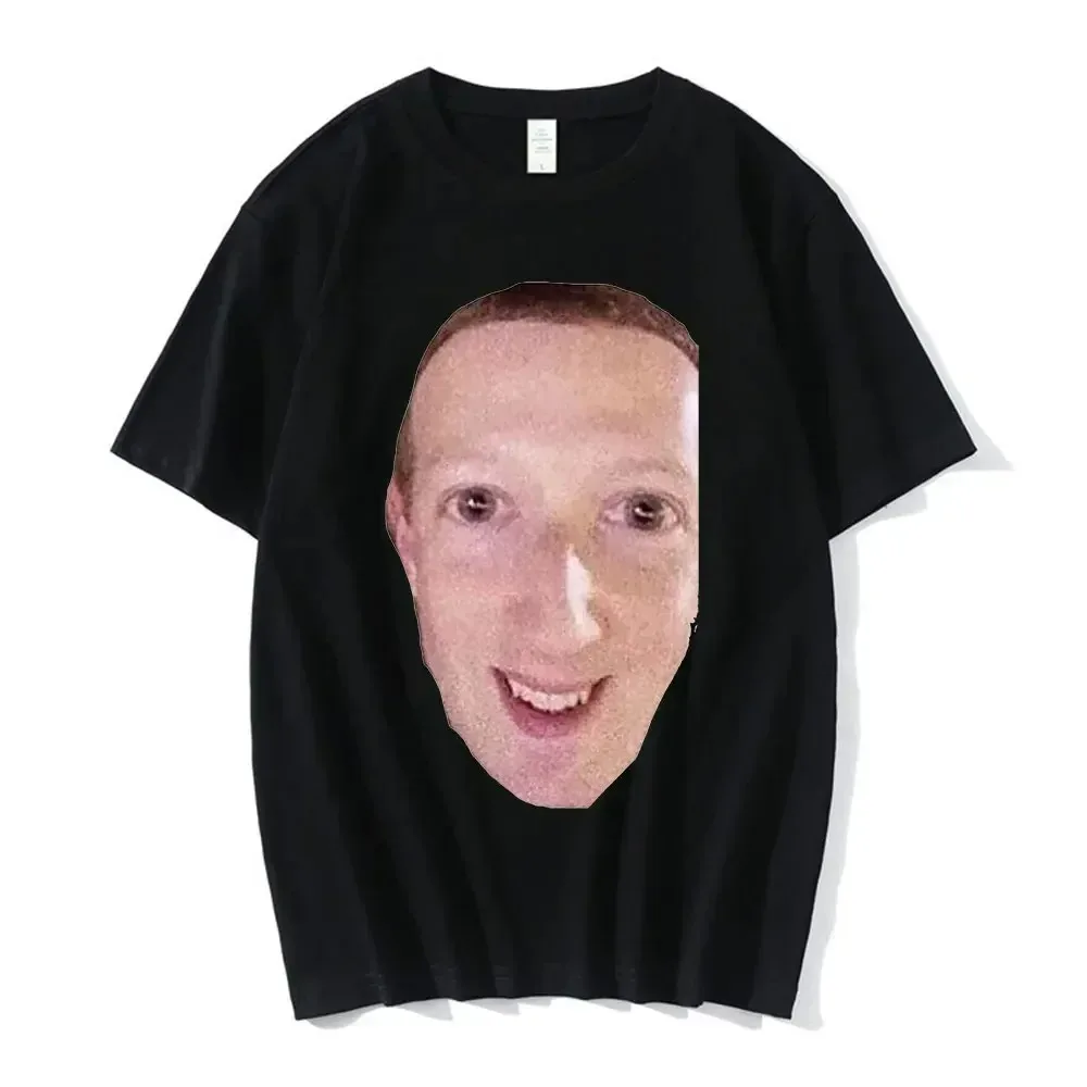 

Cursed Zucc WomenT Shirt Cursed Meme Facebook Meme Mark Zuckerberg Short Sleeve T Shirts Female Tops Streetwear