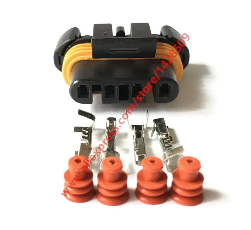 1 Set 12186568 GM LS Series Alternator Connector 4 Pin Female Car Auto Connector For Hummer H2 6.2L Oxygen Sensor O2