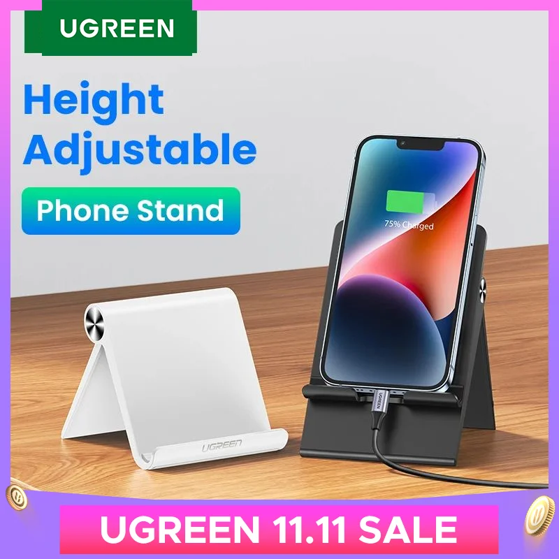 UGREEN Phone Holder Stand For Mobile Phone Foldable Mini Cell Phone Stand Holder For iPhone 15 14 13 Pro Xiaomi Samsung Huawei