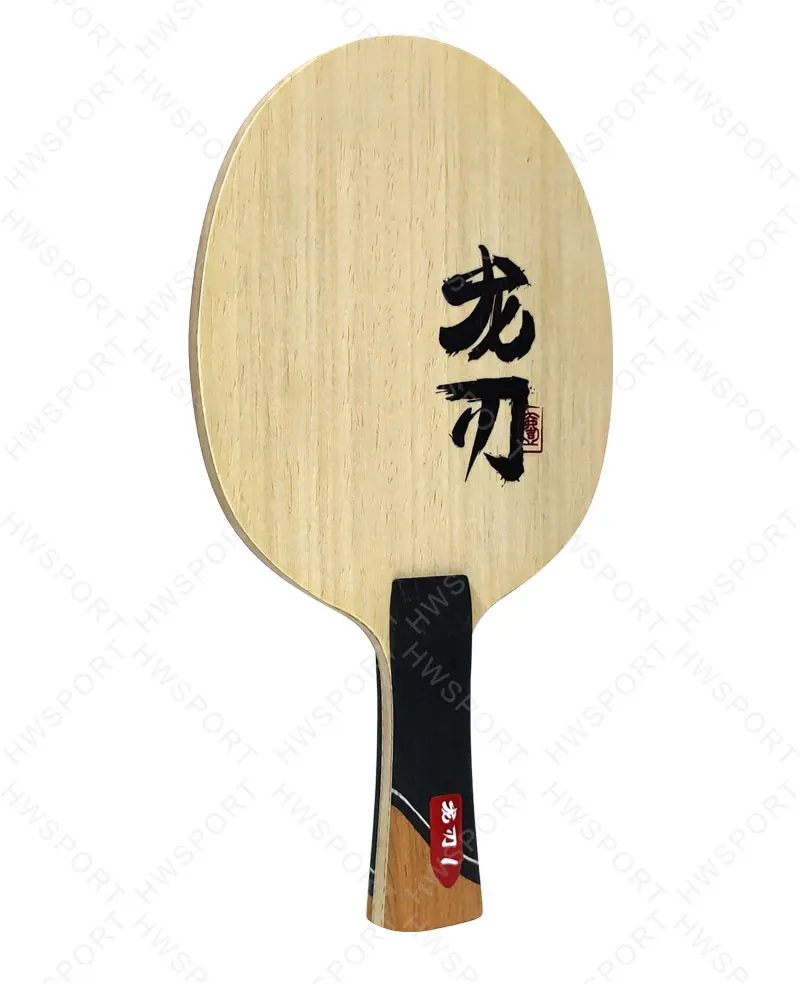 DOUBLE FISH Dragon Blade 1 Tischtennisschläger Professionell 5 Holz 2 ZLC Superfaser Tischtennisschläger mit Originalverpackung – Detail 4