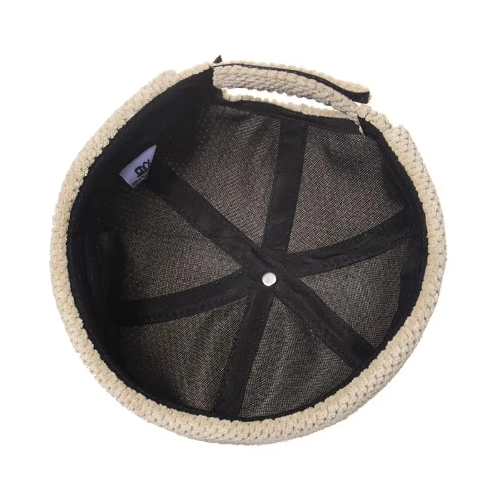 Gorra Docker sin ala Retro a la moda, gorro con cúpula de algodón de Color sólido, gorro ajustable transpirable para propietario, Unisex