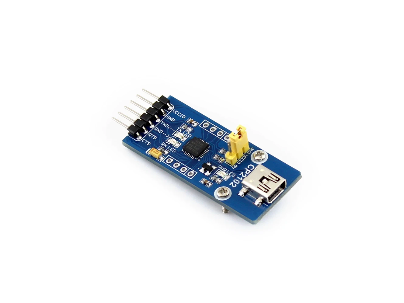 Waveshare CP2102 USB To UART Module, USB Mini Connector Supports Mac, Linux, Android, WinCE, Windows 7/8/8.1/10/11