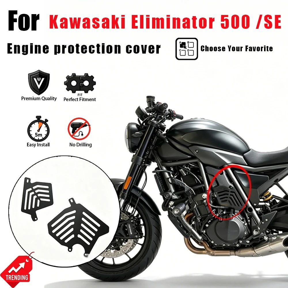 

Modified Frame Side Fairing Engine Protection Guard Cover Spare Parts for Kawasaki Eliminator 500 SE