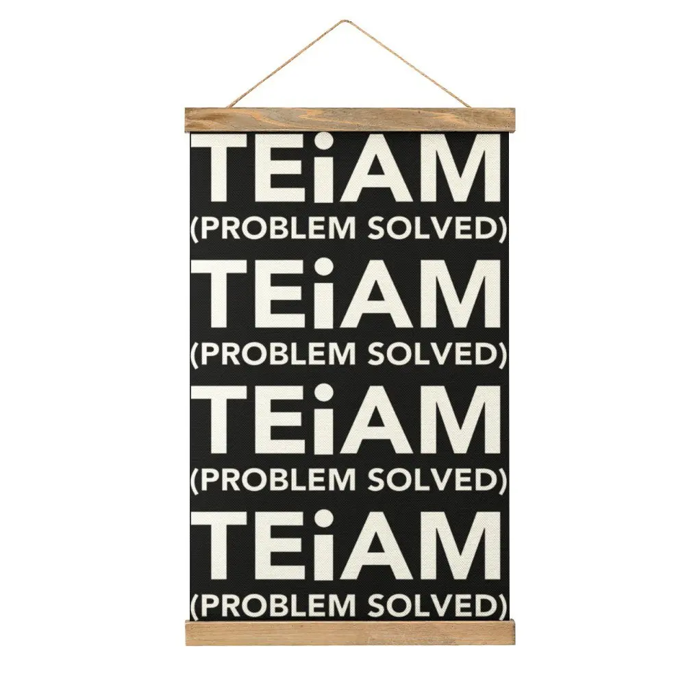 Classic Teiam (Problem Solved) No I In Team Essential Canvas Hanging Picture Craft Decoration Funny Novelty Kitchen   Mural Styl