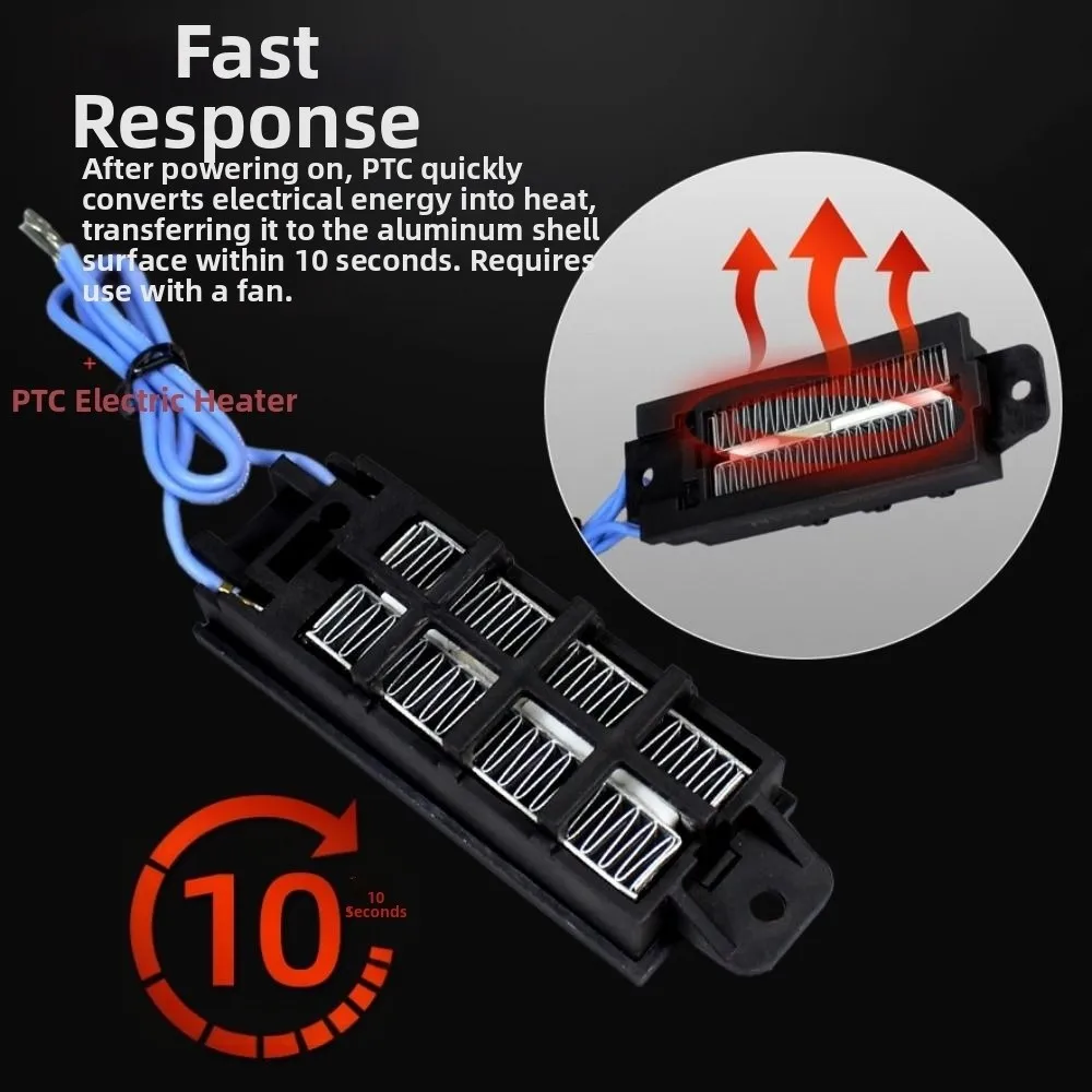 New 92*31mm 220V 50W Incubator Heater 10 Styles Black Ceramic PTC Electric Heater Heating Element