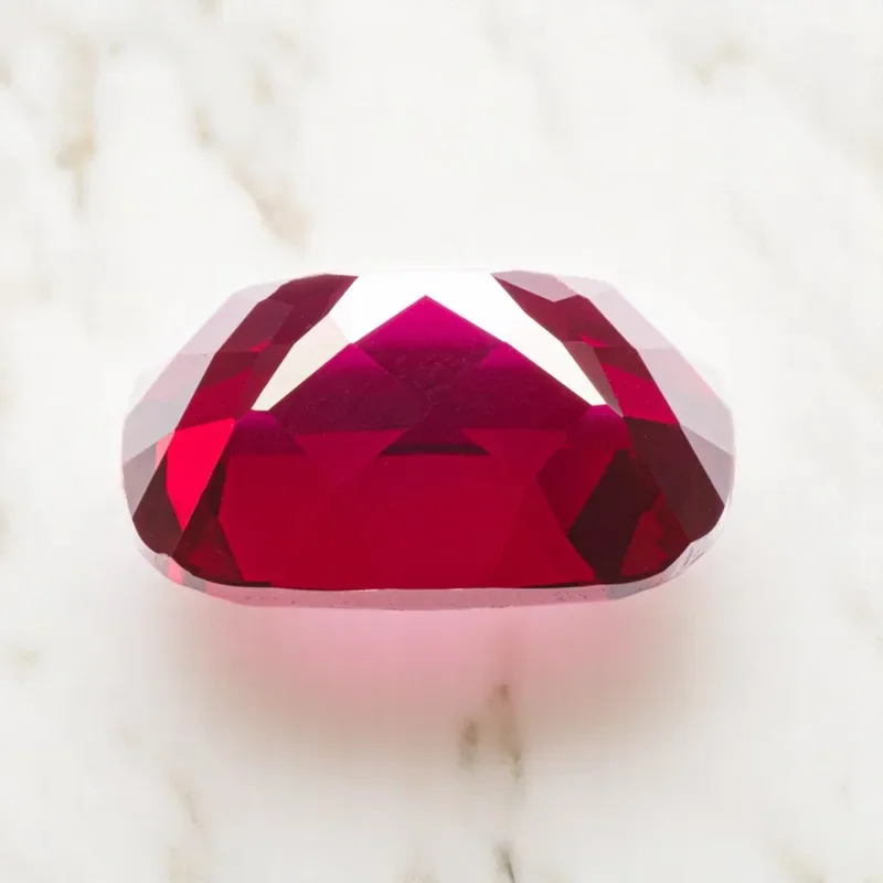 

Lab Grown Ruby Rectangular Cushion Cut Pigeon Blood Red Top Quality Gemstone For Jewelry Making With AGL Certificate