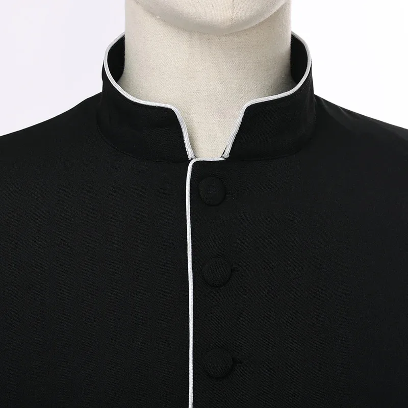 Túnica de sacerdote, vestimenta de iglesia ortodoxa para hombres, clérigo católico, sotana negra, ropa d55d7d