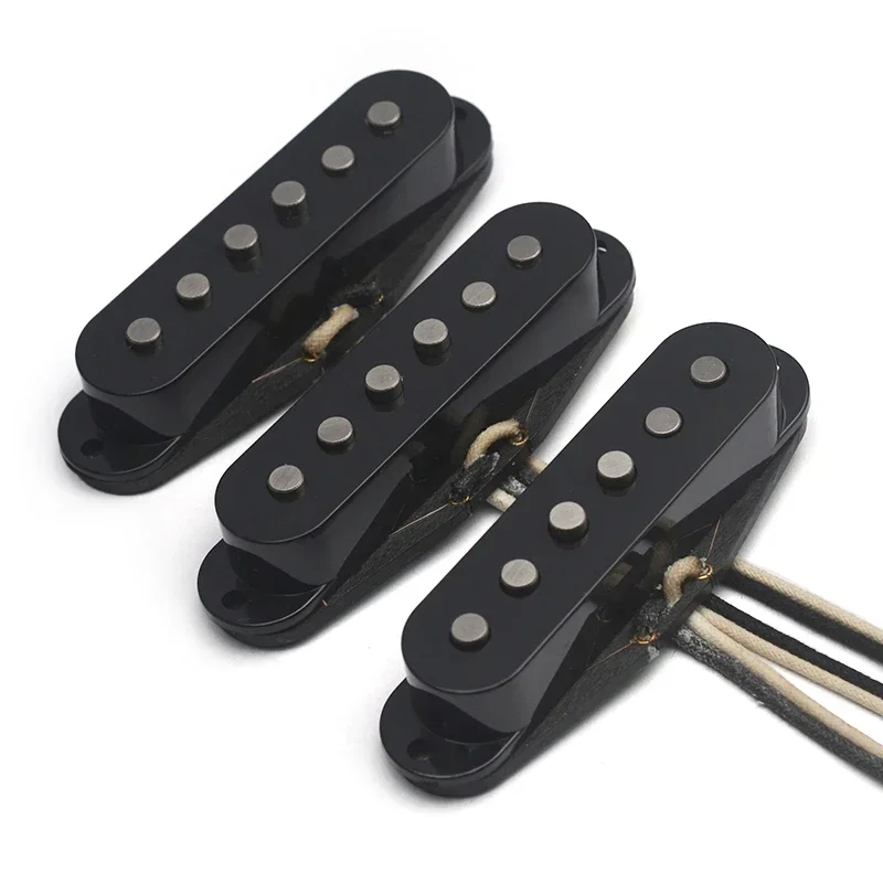 SSS Alnico 3 Electric Guitar Pickup, Vintage Staggered ST Style Electric Guitar Pickup, RWRP Middle Pickup, Handmade Anico III