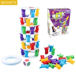 Kids Penguin Tower Collapse Balance Game Toy Funny Party Games Crazy Penguin Crash Tower Thrill Challenge Toys