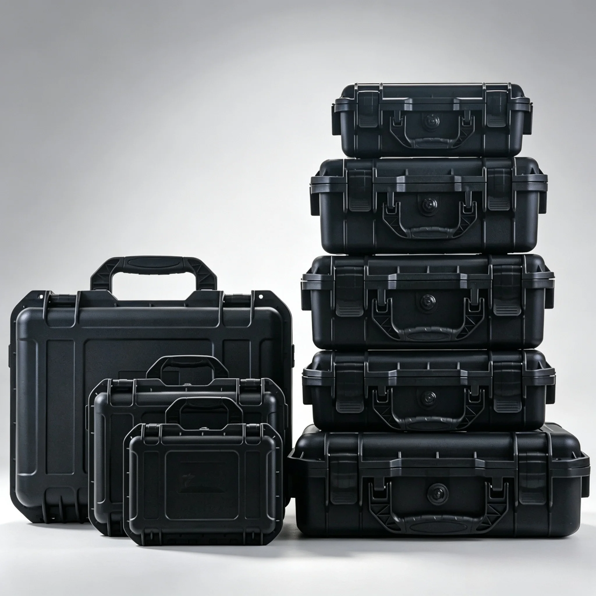 1Pc Waterproof Hard Shell Carry Case with Pre-Cut Foam, Hardware Tool Storage Box Portable Safety Protective Organizer Toolbox