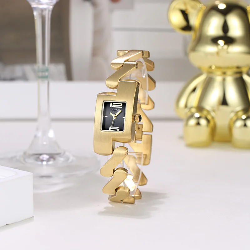 New 2026 Model Watch, Gold-Toned Women'S Vintage-Style Watch, Elegant Ladies' Watch, Fashionable Quartz Wristwatch.