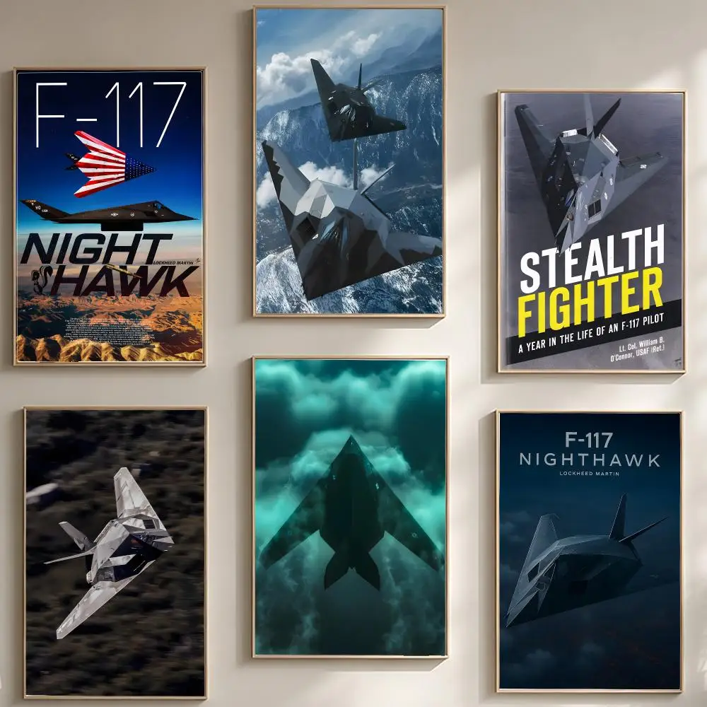 aircraft military F-F117 Nighthawk Poster Stylish Home Interior Art & Beautiful Room Decoration
