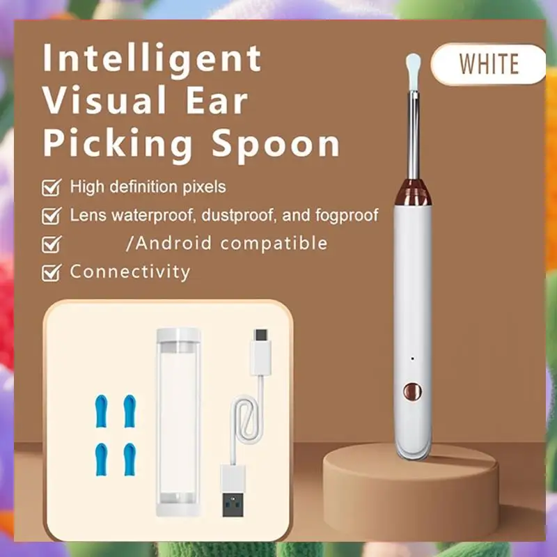 

Smart Visual Ear Cleaner Wireless Wifi Ear Pick Otoscope Camera Borescope Luminous Ear Wax Health Care Ear Cleaner Kit-ABXK