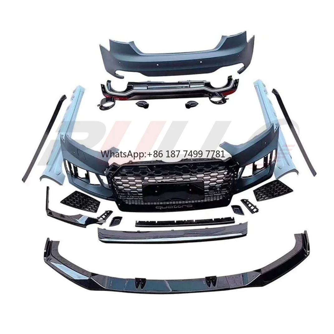 

Car Bumpers Hot Selling New High Quality Rear Lip for . A5 S5 2017-2019 Carbon Fiber Material with Light