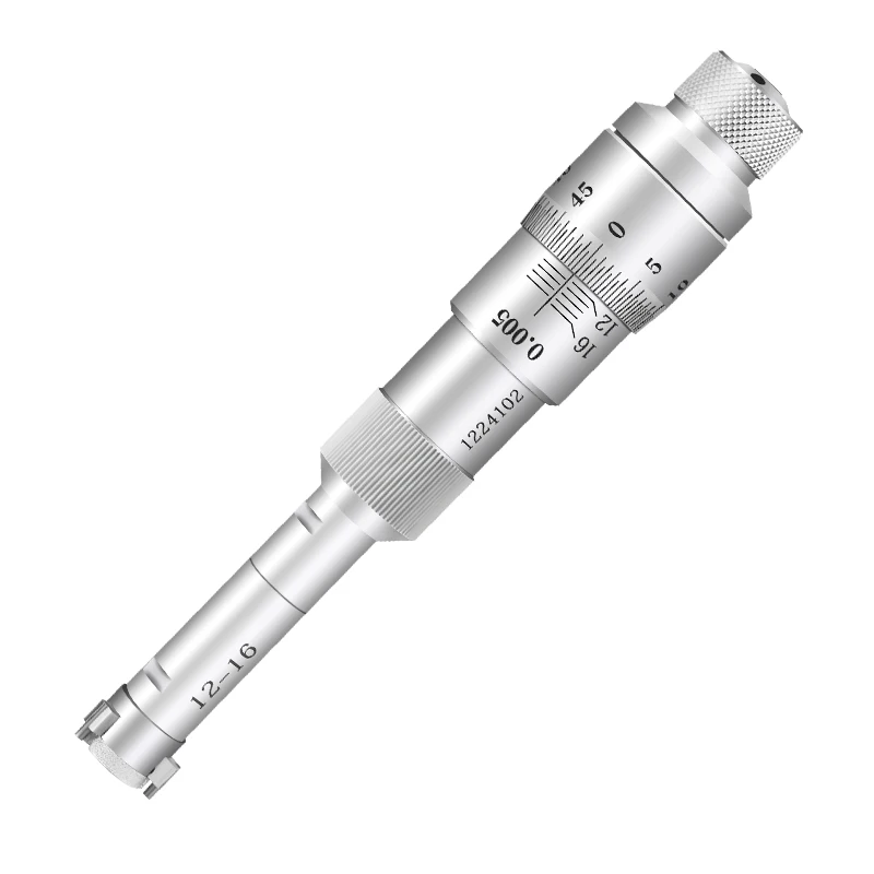 Three points internal diameter Micrometer mechnical type high precision 0.001mm with ring gage 6-8-10-12-16mm small hole deep