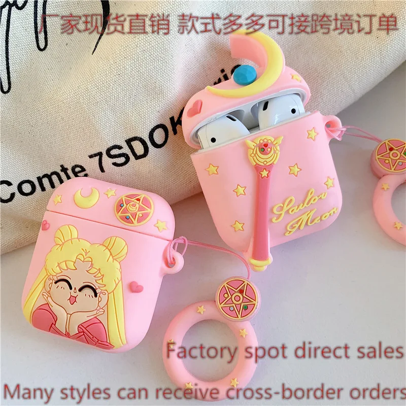 

Ins Sailor Moon Airpods Pro2 Protective Case Cute 2nd Generation 3rd Generation Apple Bluetooth Earphone Case Cute Gift For Girl