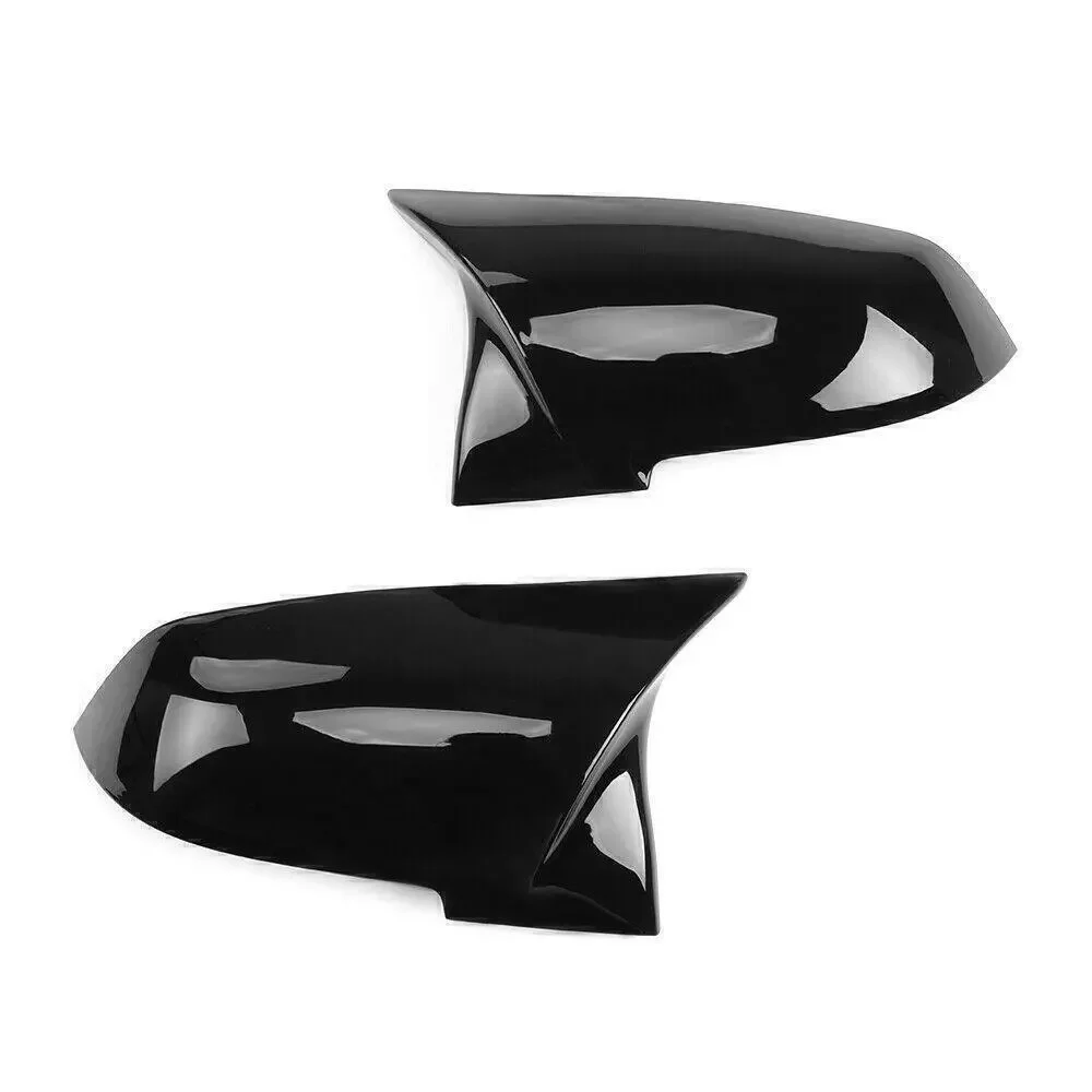 2PCS For Bmw 1 2 3 4 X Series Mirror Cap For BMW F20 F21 F22 F30 F32 F36 X1 F87 M3 Gloss Black Side Mirror Cover Cap Rearview