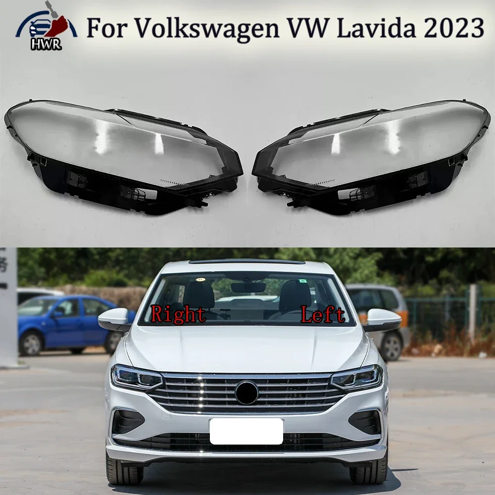 

Для Volkswagen VW Lavida 2023, корпус фары, прозрачный абажур из плексигласа, замена оригинальных линз, высокая