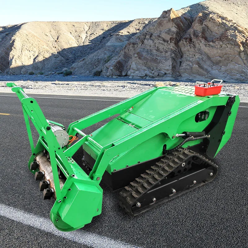 High-Performance Self Propelled Industrial Grade Automatic Zero Turn Tracked Lawn Mower with Remote Control Mulching