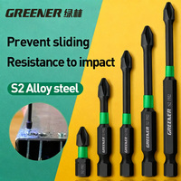 Greener Strong Magnetic Batch Head Cross High Hardness Hand Drill Bit Screw Electric Screwdriver Set 50 65 70 90 150mm Impact