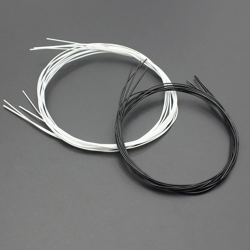 Black/White Nylon Ukulele String Durable Top Quality Accessories for Stringed Instrument Player 4pcs/set