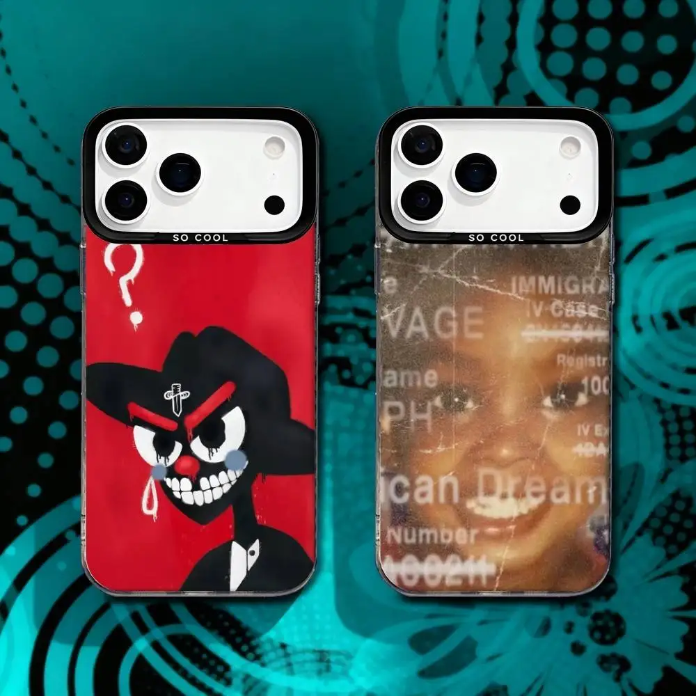 

21 Savage What Happen to the streets For iPhone 17,16,15,14,13,12,X,8,Pro,Max,Plus,SE4,Air,Mini Anti-Slip Black IMD Matte Case