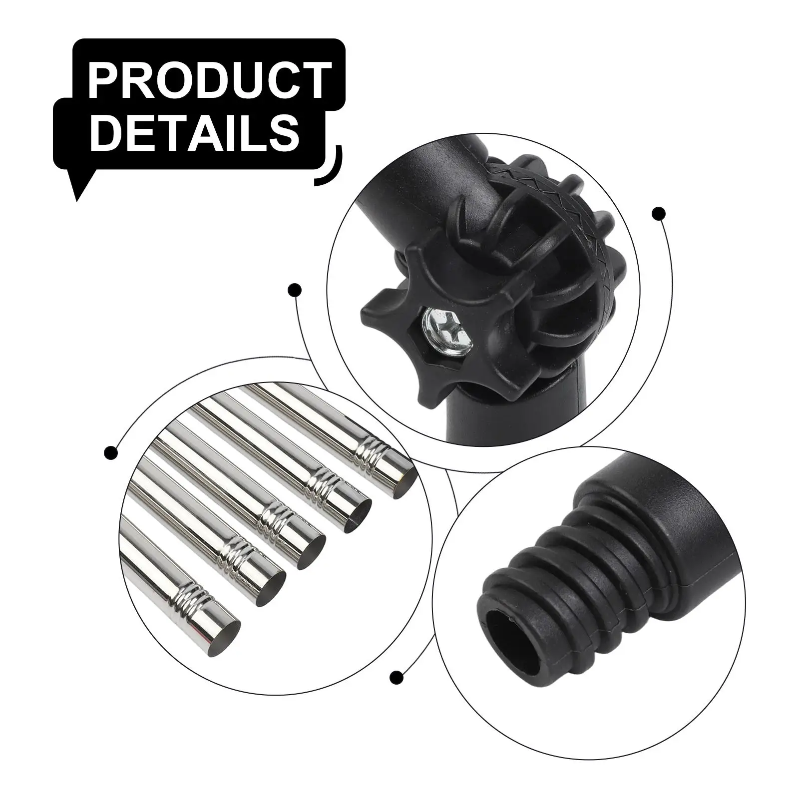 

Adjustable Length Paint Roller Extension Enhanced Cleaning Efficiency For Cleaning Attachments 180 Degree Swivel Paint Tool