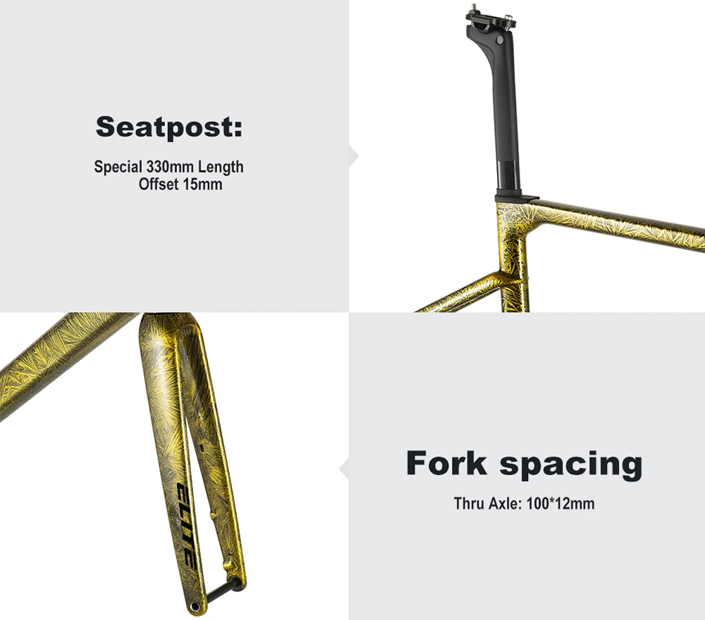 Neu Eingetroffen Ultraleichter 950g T1000 ELITE Carbon-Rennradrahmen Scheibenbremse Fahrradteil 47/49/51/54/56cm BB86 Vollständige HID-Kabelverbindung – Detail 6