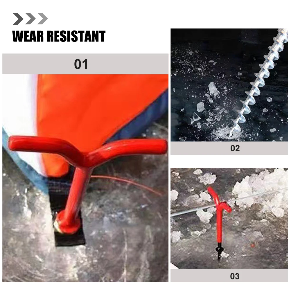

4pcs Ice Nail Fixer Metal Rubber Durable Camping Accessories Outdoor Tent Spiral Stake Ground Pegs Beach Stakes Lightweight