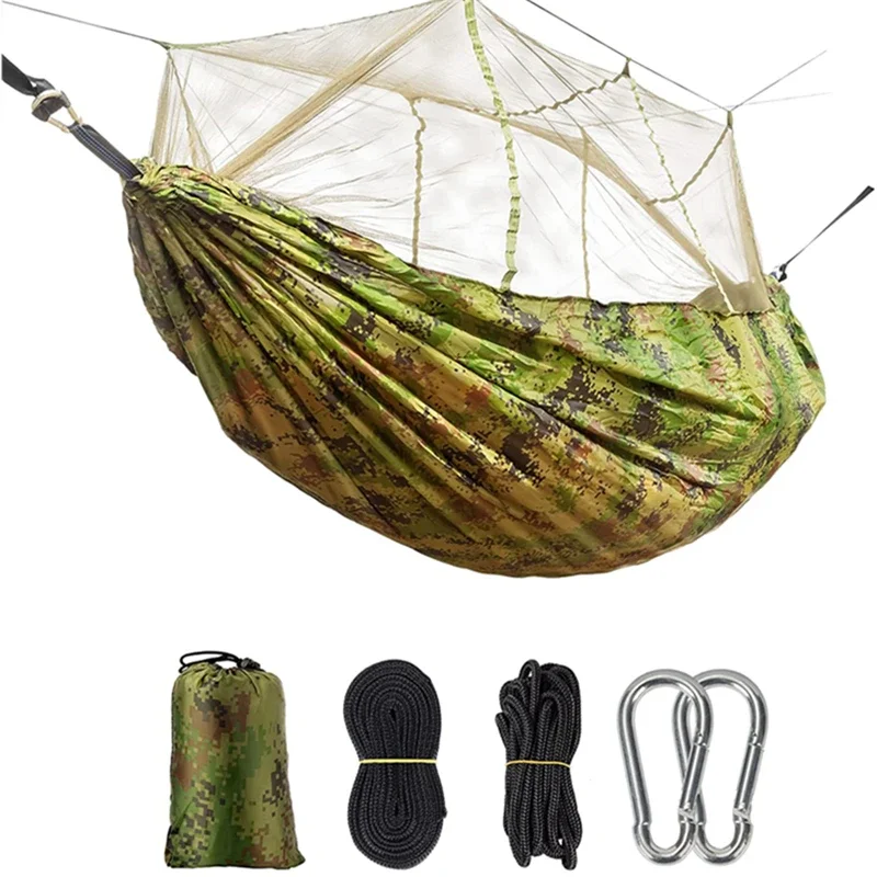 

Outdoor Camping Hammock with Mosquitonet,Portable Hammock Tent,Lightweight Hammock for Indoor,Hiking,Backpacking,Travel,Backyard