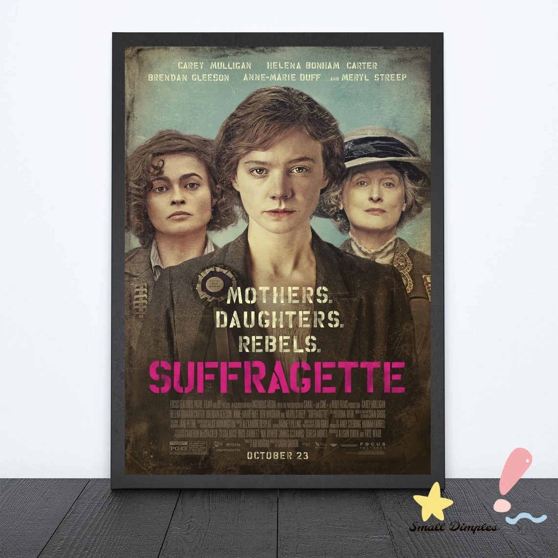 

Классический кинопостер Suffragette, холст, Художественная печать, украшение для дома, настенная живопись (без рамки)