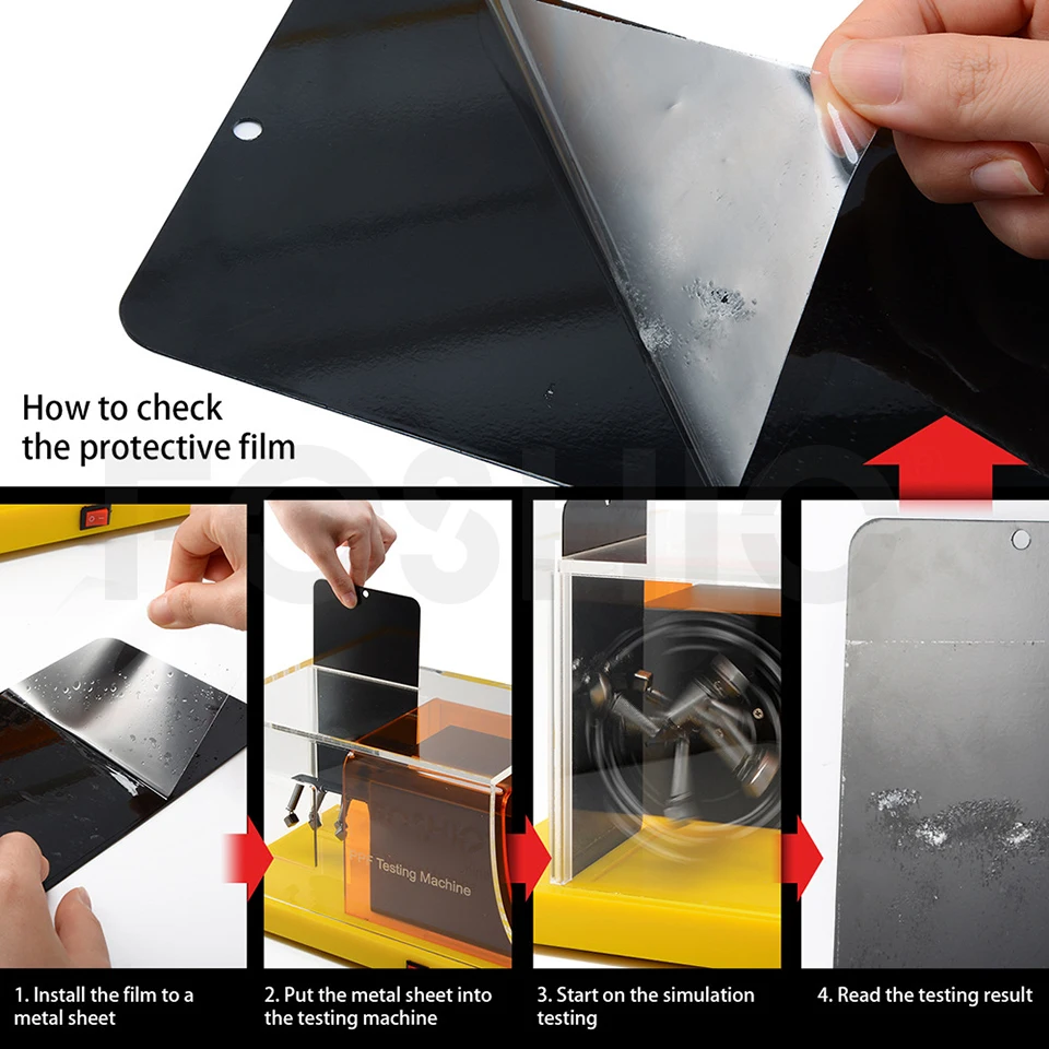 

Iron PPF Test Panel Sheets For Clear Bra Paint Protection Film Abrasion & Self Healing,Scratch Resistance Demo MO-620T