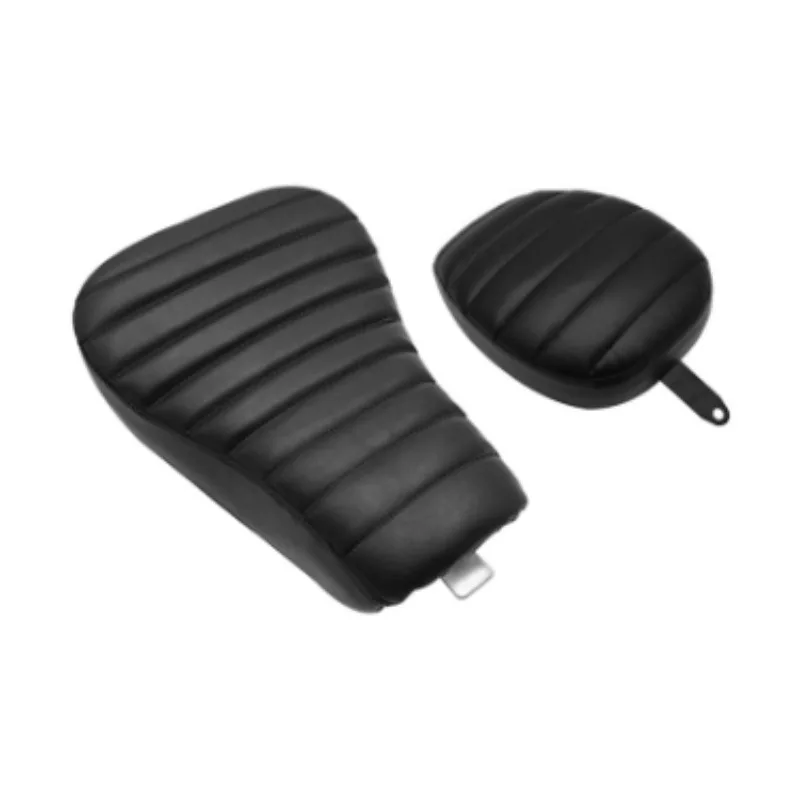 2 uds accesorio de motocicleta sillín asiento de conductor cojín individual delantero negro para Harley Sportster XL883 X48 2008-2015