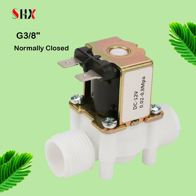 220V 12V 24V Plastic solenoid valve G3/8