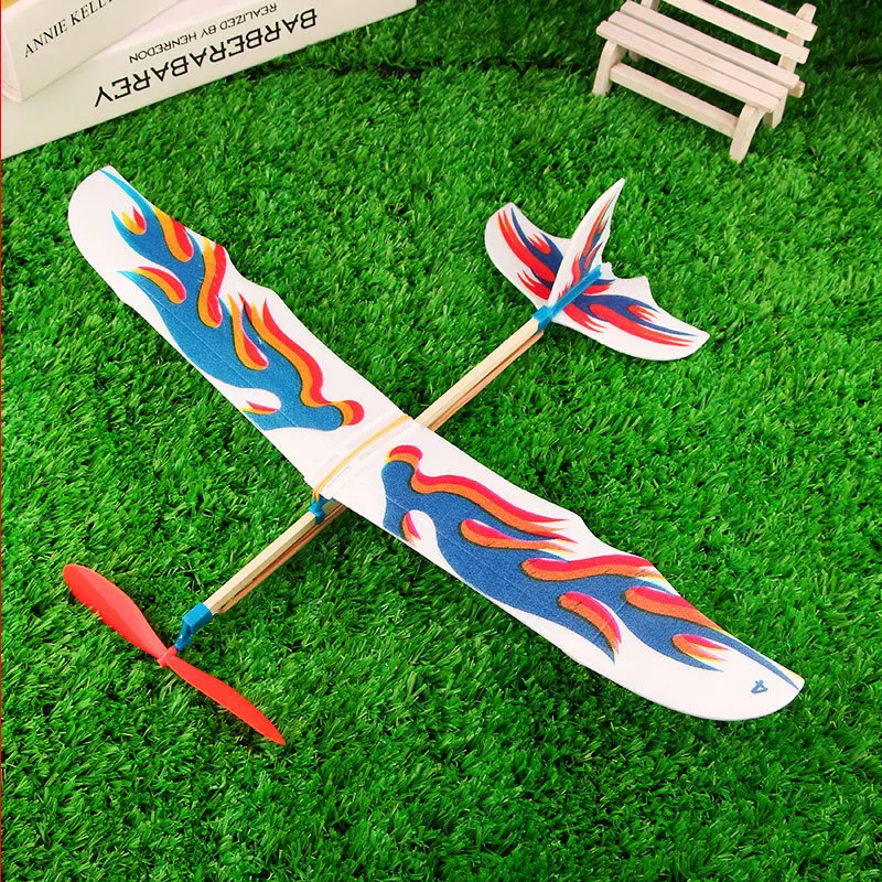 Rubber Band Power Airplane Gift DIY Flying Glider Kids Plane Toys Plane Model Children\'s Science Education Tool