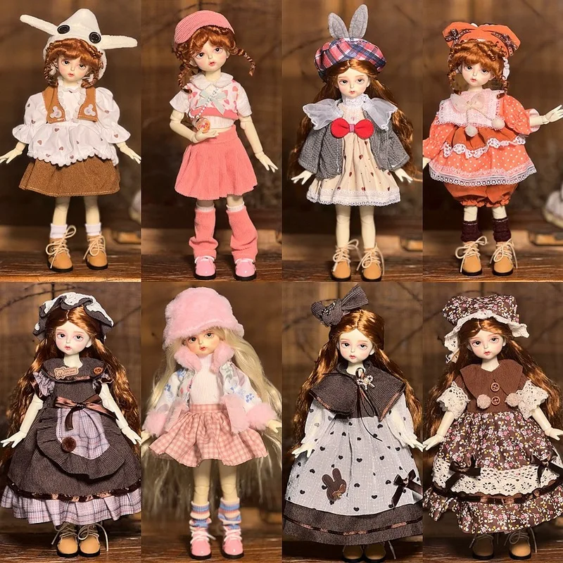

Новое платье для куклы BJD 1/6, 30 см, милое платье для куклы, наряд в стиле Лолита, юбка, повседневная одежда