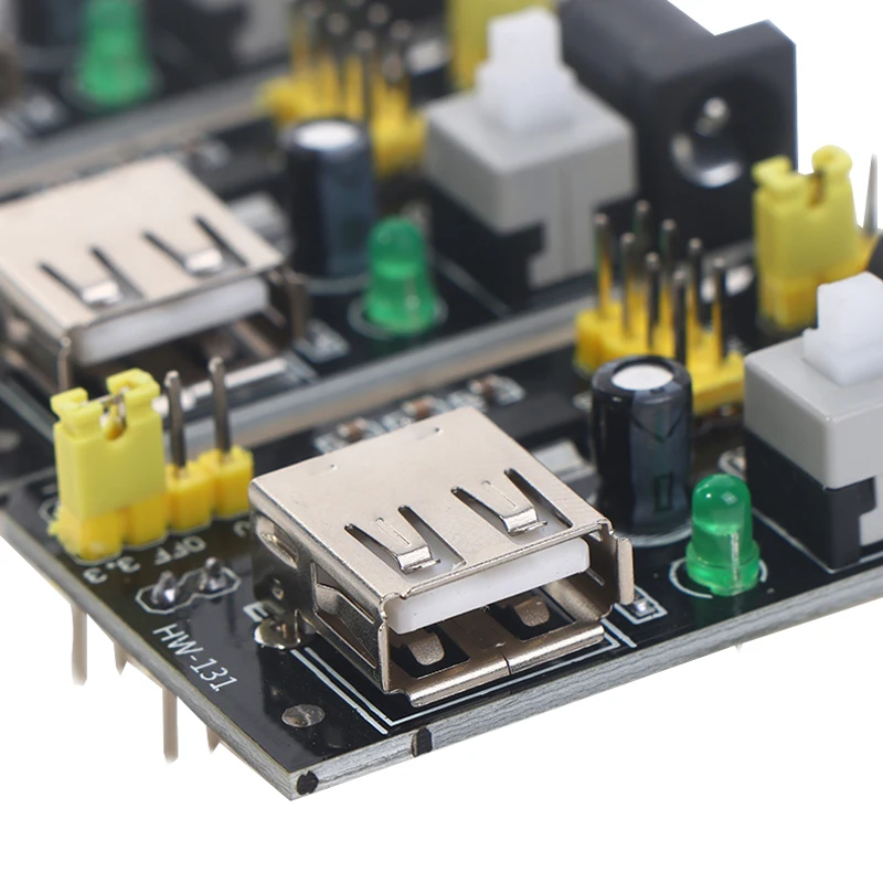 MB102 Breadboard Power Supply Module White Breadboard Dedicated Power Module 3.3V 5V MB-102 Solderless Bread