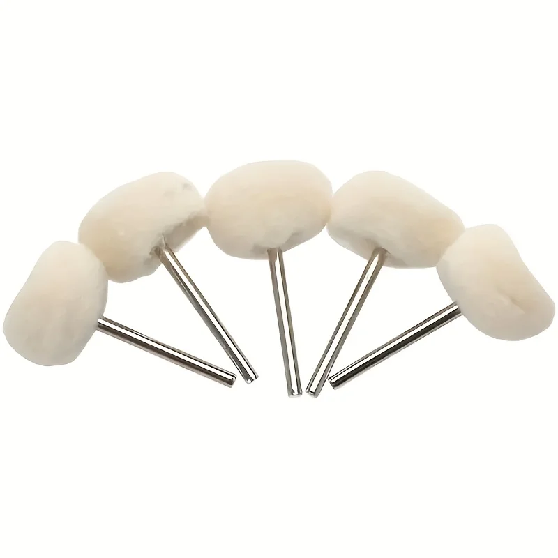 10Pcs Mini grinding sanding head abrasive disc felt Shank buffing wheels metal Polish Brush Drill Rotary Tool Accessories