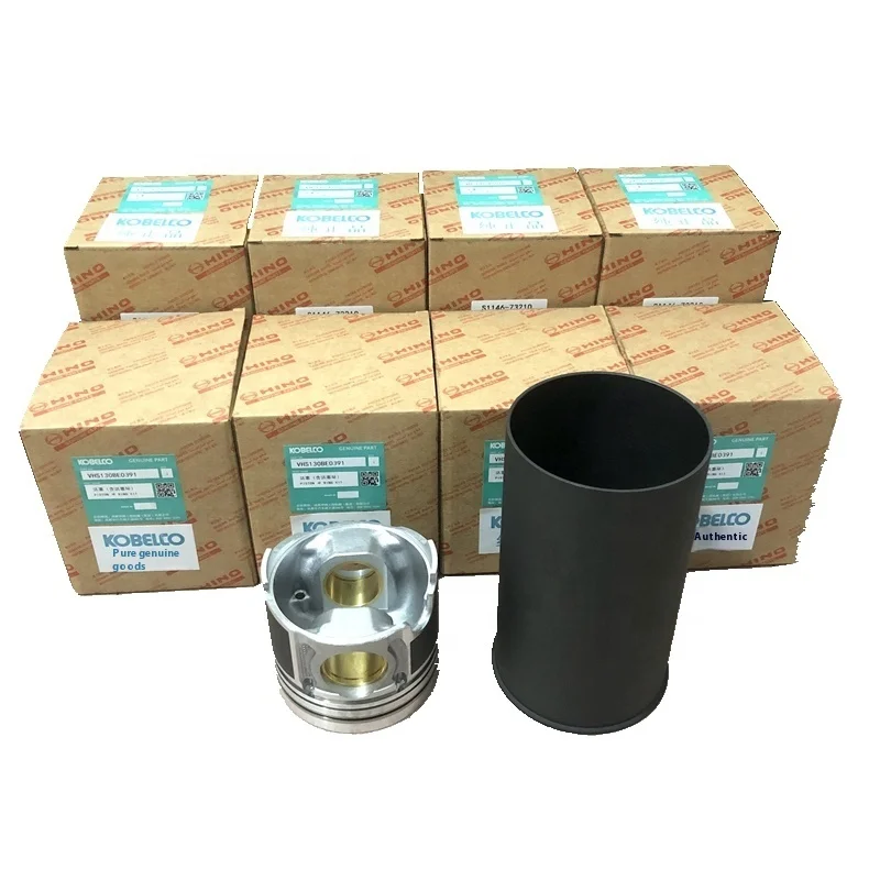 

JUYULONG for Kobelco SK200 210 250 260-8 J05E Engine Four-Matching Overhaul Kit Piston Assembly Accessories Excavator Industries