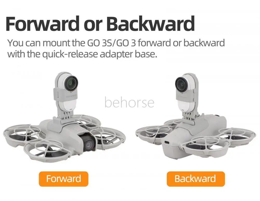 Sunnylife قوس قابل للتعديل ل DJI Neo محول مقاوم للصدمات قاعدة جبل ل Insta360 GO 3S/GO 3 ملحقات طائرة بدون طيار