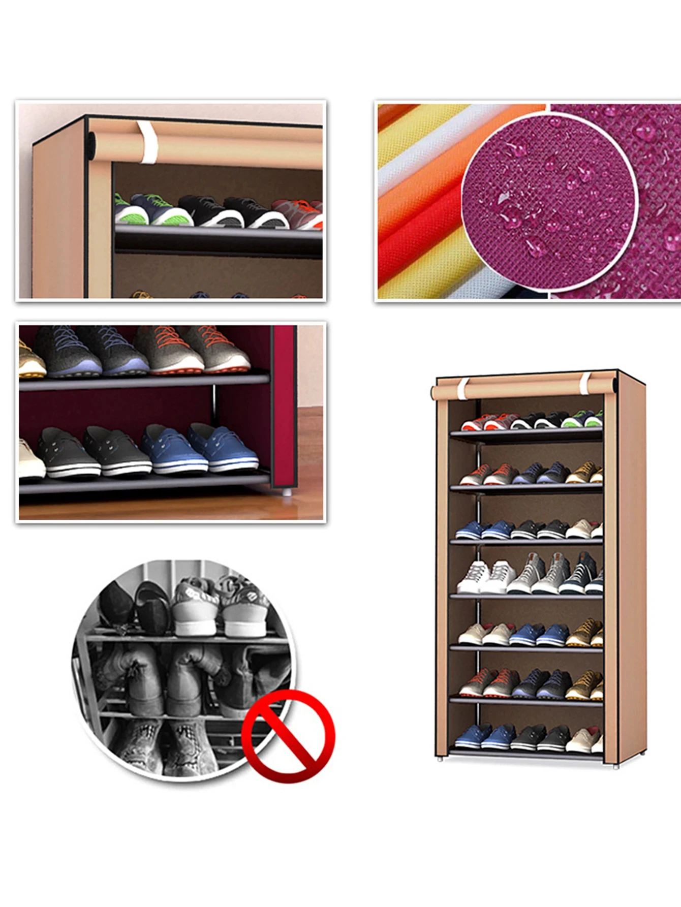 6pcs/set Shoe Cabinet Transparent Plastic Drawer Storage Thickened Dustproof Slippers Sneakers Organizer Box Shoe Display Case