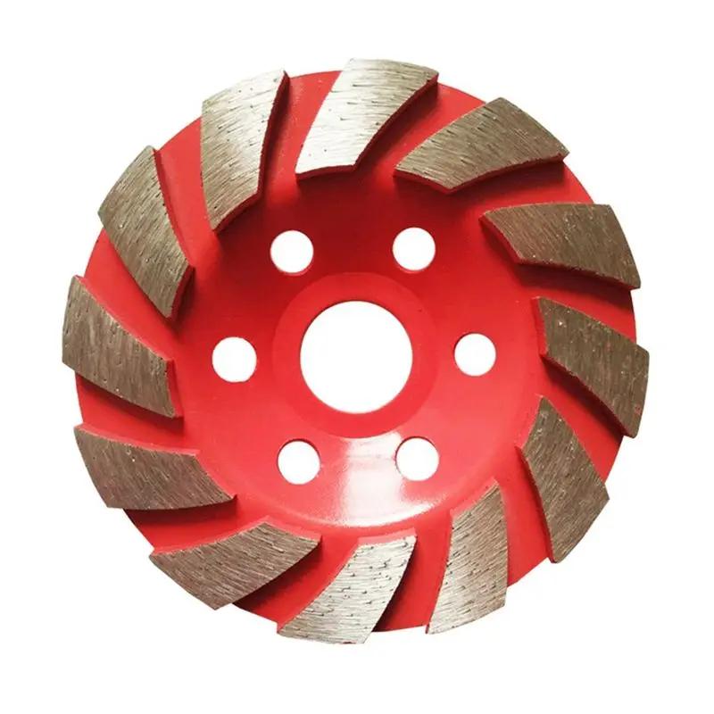 HOTA43T Diamond Angle Grinder Grinding Disc 100Mm Cement Stone Concrete Bowl Grinding Disc Cutting Disc Tool Durable Red